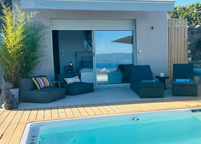 Casa Lc Chambre3 Vue Mer Spa De Nage